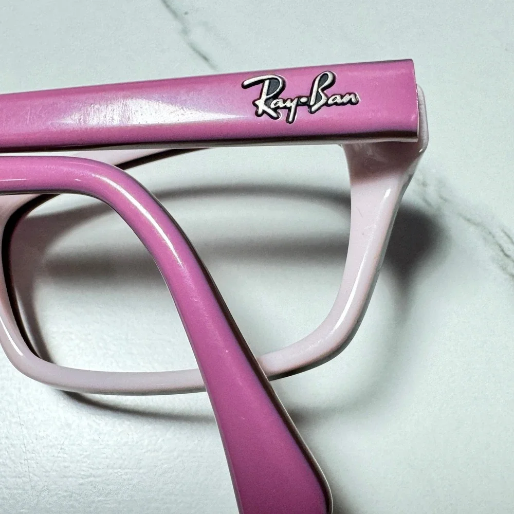 Ray-Ban RB 1550 3656 Pink Rectangular Eyeglass Frames 48-15-130